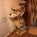 Rack Wood Large Climbing Solid Nest Integrated Villa Tree House Cat Tower Platform