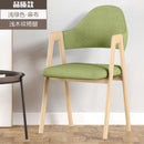 APOLLO Simple Nordic Dining Chair With Golden Legs,Upholstered Dinning Chair With Armrest, Home