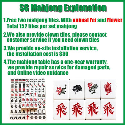 Singapore Automatic Mahjong Machine Table Electric Folding Mahjong Table (Silent Technology Silent