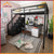 Iron Loft Bed Multifunctional Bedroom Space Saving Iron Frame Bed