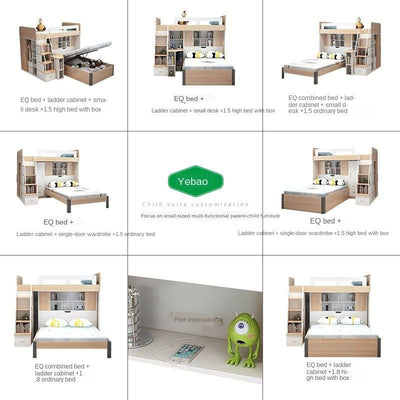 Sleeps-shubburg Modern Minimalist Board Bed 1.5m 1.8m Pneumatic High Box Storage Double Bed[In