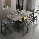 FREE Installation Retractable Dining Table Set Nordic Multifunctional Folding Dining Table Chair