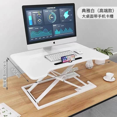 JINQUANJIA Standing Desk Laptop Foldable Table Heightening Bracket Office Lifting Table