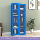 Bookshelf Cabinet Living Room Dustproof Bookshelf Wrought Iron Glass Door Bookcase Home Floor