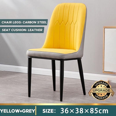 Nordic Flannel Dining Chair Living Room Leisure Chair Home Gold Leg Dining Chair Modern Hotel Chair