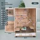 Byto Chinchilla Cage Solid Wood Hamster Cage With Air Conditioning Hamster Villa Cage Large Space