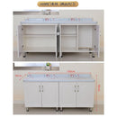 Simple Kitchen Cabinet Stainless Steel Storage Table