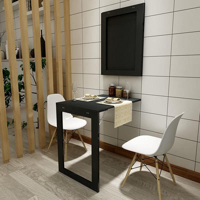 Wall Invisible Kitchen Wall Folding Table Retractable Small-family Folding Table Bar Table Chair