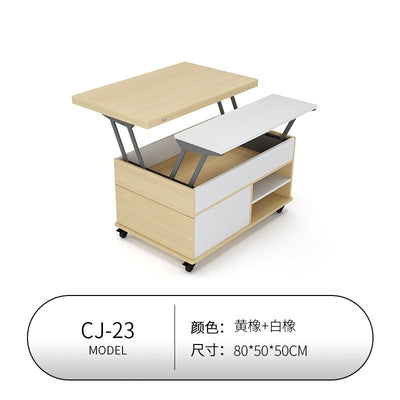 【Free Shipping】Lifting Coffee Table Dining Table Dual-use Small Apartment Living Room Home Modern