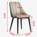 【Free Shipping】Dining Chair Waterproof Leather Nordic Chair Makeup Chair Home Back Stool