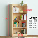 Book Shelf Solid Wood Bookshelf Cabinet Modern Simple Floor Bookcase Shelf Log Pine With Door Bay