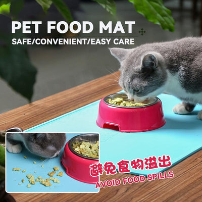 RUNPET Pet Feeding Mat Silicone Waterproof Pet Dog Cat Food Pad Mat Anti-slip Pet Bowl Drinking Mat