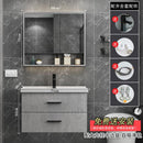 Modern simple toilet bathroom cabinet hand washing face basin mirror cabinet combination Nordic