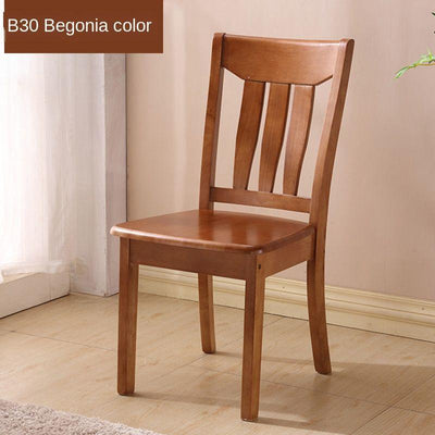 Solid Wooden Dining Chair Family Hotel Restaurant Chair Log Chair