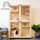 Cat Cage Family Indoor Cat Nest Solid Wood Cat Villa Luxury Cat House Cat Cabinet Cat House