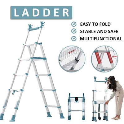 Household steps Ladder Telescopic Ladder Folding Ladder Indoor Multifunctional Thickened Aluminum