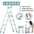 Household steps Ladder Telescopic Ladder Folding Ladder Indoor Multifunctional Thickened Aluminum