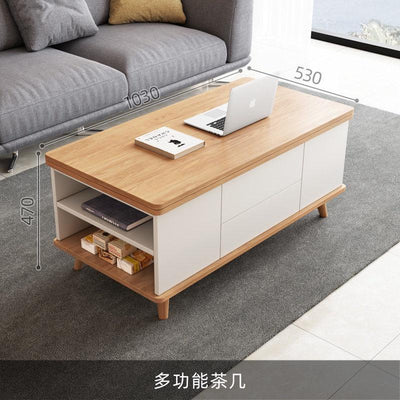 AUSITUR Lifting Coffee Table Living Room Multifunctional Coffee Table Small Apartment Folding Lift