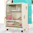 RUNPET Chinchilla Cabinet Super Large Solid Wood Ecological Board Chinchilla Villa Pet Products Cage