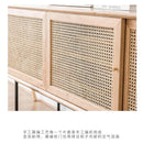 Household Coffee Table Tv Cabinet Combination Nordic Solid Wood Small Household Type Simple Rattan