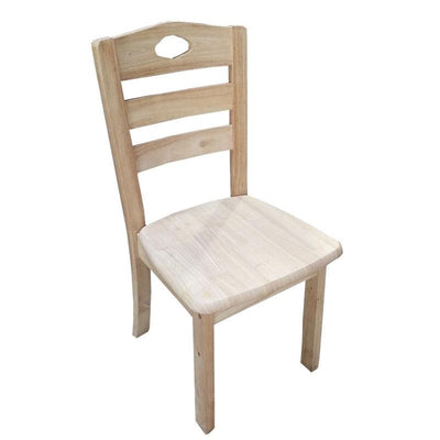 BEIMU Solid Wooden Dining Chair Family Hotel Restaurant Chair Log Chair