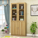 SENBIJU Bookshelf Modern Shelf Living Room Cabinet Glass Door Locker Simple Bookcase Free