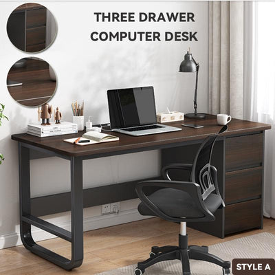 Simple Study Table Easy To Install Study Table With Bookshelf Small Office Table