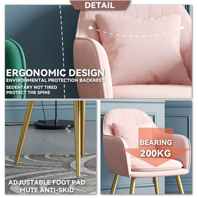 Nordic Dining Chair Makeup Soft Cushion Computer Chair Home Restaurant Backrest Stool