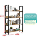 Steel And Wood Bookshelf Iron Shelf Floor Multi-storey Living Room Storage Shelf Display Shelf