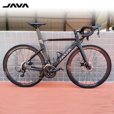 Java Road Bike Siruro3 Disc Brake, 18 Shift Bars Bicycle Men's And Women's Carbon Fiber Racing