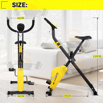 Home Exercise Bike Ultra-quiet Two-way Folding Magnetic Control Bicycle Exercise Bike Spinning Bike