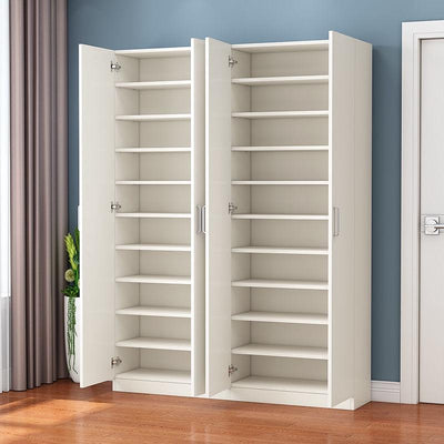 Simple Large Capacity Solid Wood Shoe Storage Multi-functional Hall Cabinet