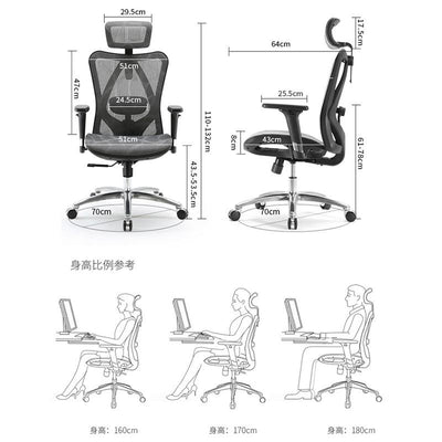 Sihoo M57 Office Chair Ergonomic Mesh Chair Full Back Computer Chair Mesh Chair Erys