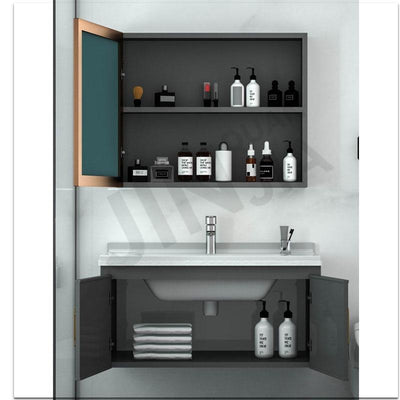 JINQUANJIA Bathroom Vanity Cabinet Bathroom Toilet Toiletry Makeup Cosmetic Organizer Rack Shelf