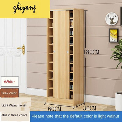 Solid Wood Multi-functional Multi-layer Simple Hallway Cabinet Economical Household Shoe Rack Large