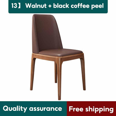 Nordic modern dining chair fashion waterproof dressing chair modern back chair PU leather dining