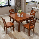 Solid Wood Dining Household Small Dual-use Telescopic Folding Square Round Table Simple Modern Space