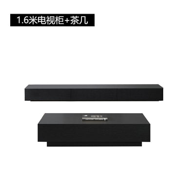 【YUEHUA】tv cabinet black and white simple modern living room small family-sized coffee table tv