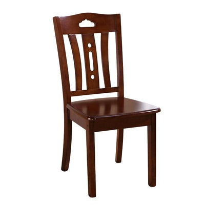 BEIMU Solid Wooden Dining Chair Family Hotel Restaurant Chair Log Chair