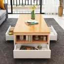 Folding Lift Coffee Table Dining Table Simple Multifunctional Storage Foldable Table With Wheels