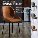 APOLLO PU Leather Dining Chair / Waterproof Designer Dining Chair / Wear-resistan Luxury Soft