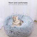 Byto Dog Bed Cat Bed Round Kennel House Long Plush Pets Beds For Medium Large Dogs Cats