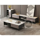 TV cabinet marble TV console coffee table side cabinet