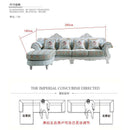 Living Mall Sofa European Sofa Combination Can Be Disassembly and Washing Small Family Concubine