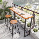 ARPER Solid Wood Bar Table Balcony Long Table And Bar Chair Simple Industrial Style Dinner High