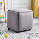 DF 5-IN-1 Sofa Stool Chair Multifunctional Storage Stool Portable Shoe Stool Combination Foldable