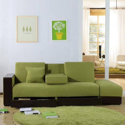 YOOKE Folding Sofa Scandinavian Japanese Sofa Bed Living Room Multifunctional Dual-use With Storage