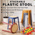 【Buy 3 Get 1 Free】Stackable Plastic Stool Minimalist Rattan Stool Living Room Thickened Round Stool