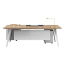 The boss's desk is simple and modern, new Chinese style office desk, single solid wood, big board,