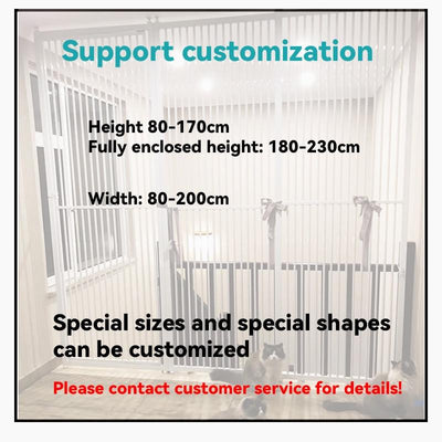 Cat Cage Pet Fence Anti Cat Door Fence 80-230cm Dog Baffle Anti Cat Household Isolation Fence Indoor